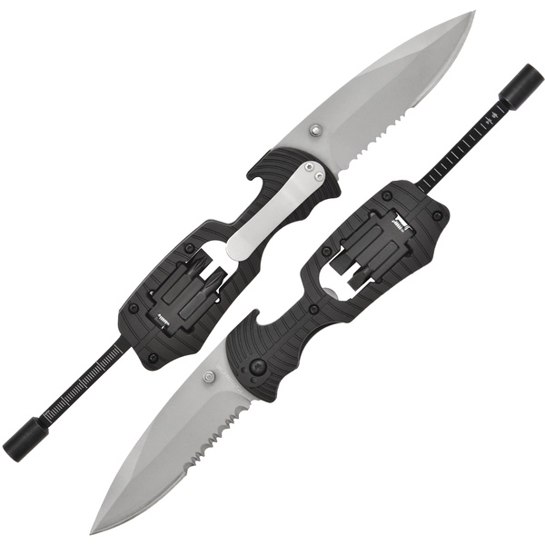 Black Multi Purpose Knife With Screwdriver